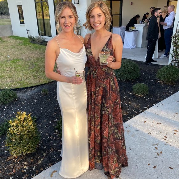 Amsale Long Dress Chloe - Ivory